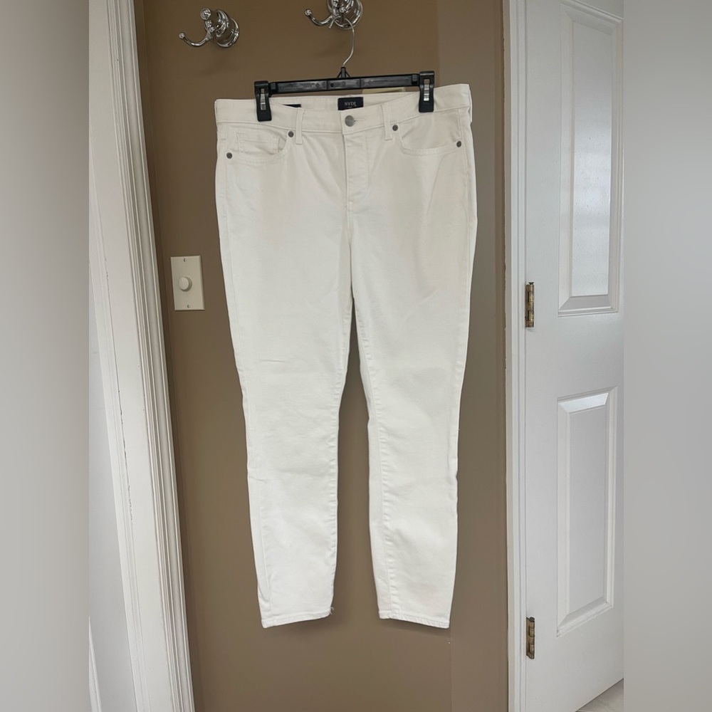 NYDJ for Chico’s white skinny jeans